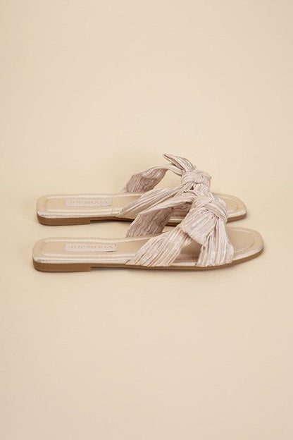 Gemma-66 Bow Flat Slides us.meeeshop - 