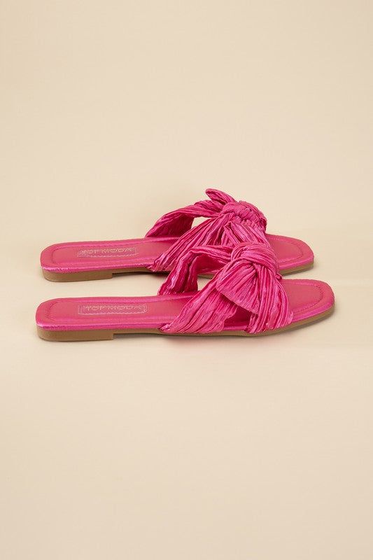 Gemma-66 Bow Flat Slides us.meeeshop - 