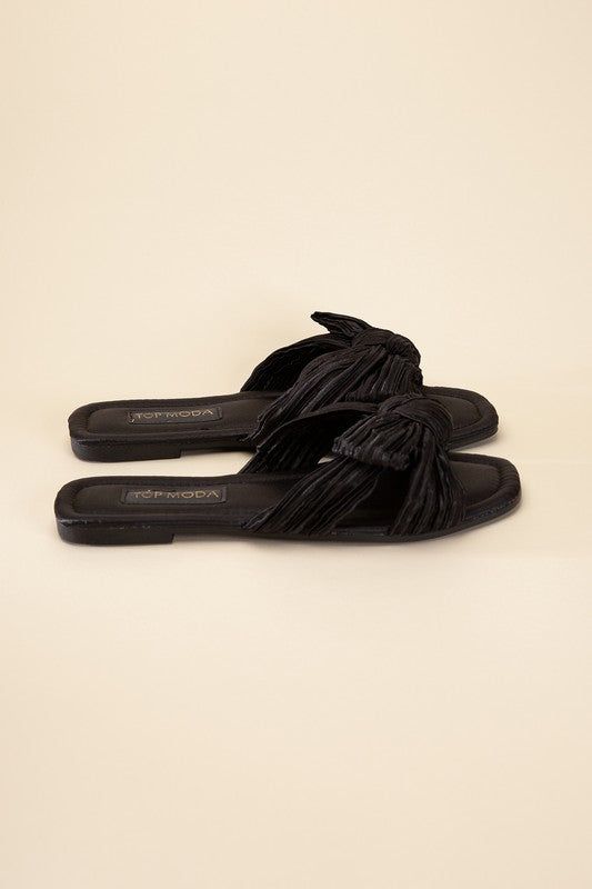 Gemma-66 Bow Flat Slides us.meeeshop - 