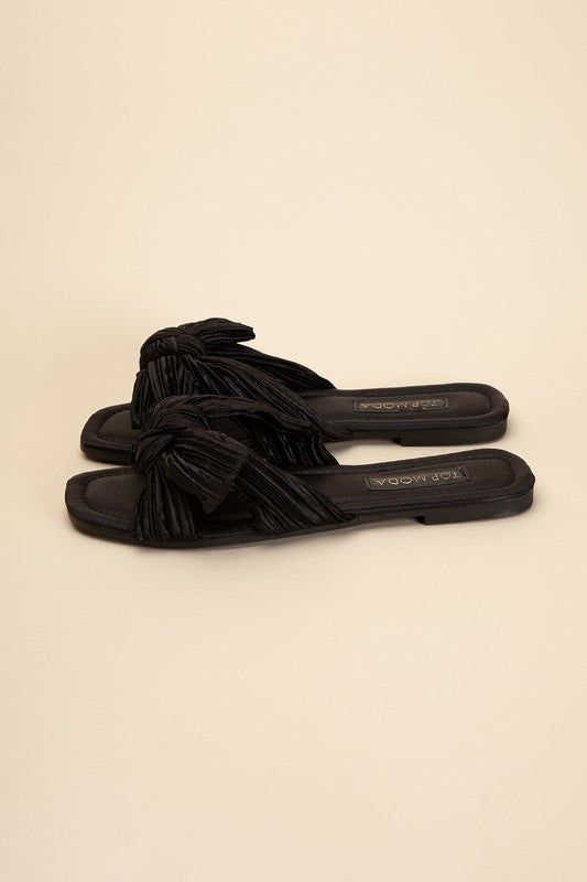 Gemma-66 Bow Flat Slides us.meeeshop - 