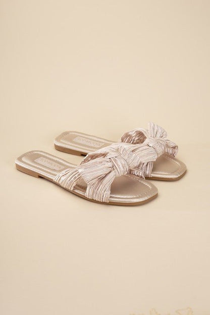 Gemma-66 Bow Flat Slides us.meeeshop - 