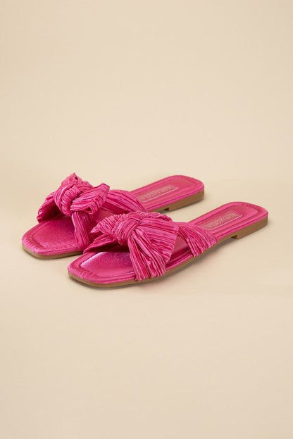 Gemma-66 Bow Flat Slides us.meeeshop - 