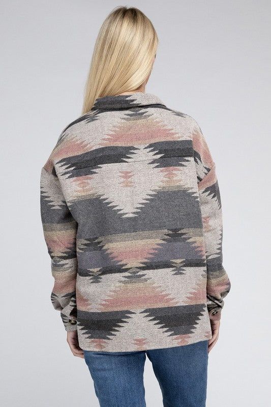 Women's Geometric Pattern Jacket - us.meeeshop