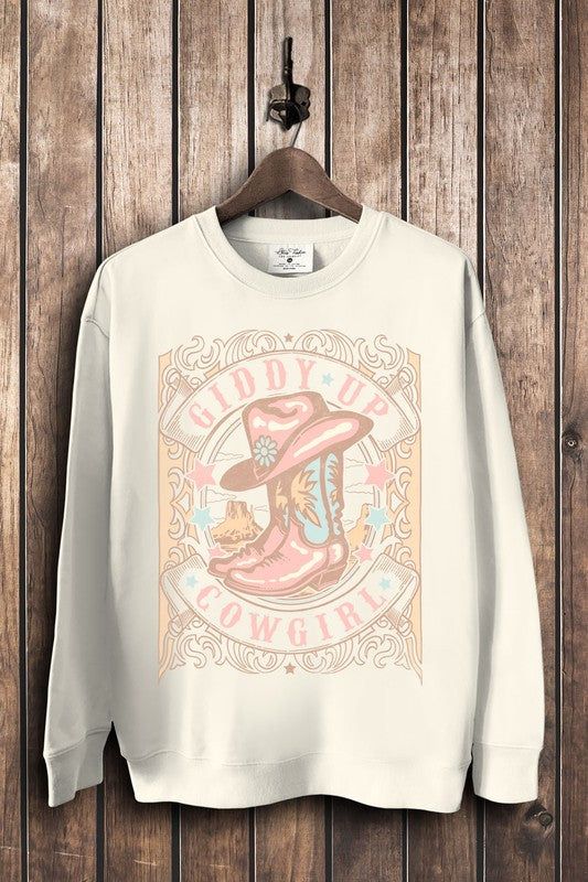 Giddy Up Cowgirl Sweatshirts us.meeeshop - Shirts & Tops