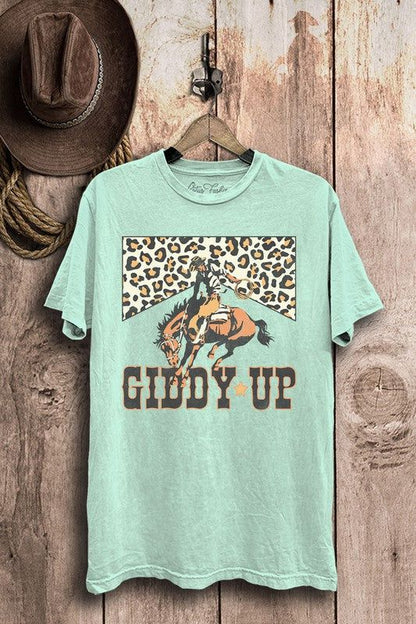 Giddy Up Graphic Top us.meeeshop - 