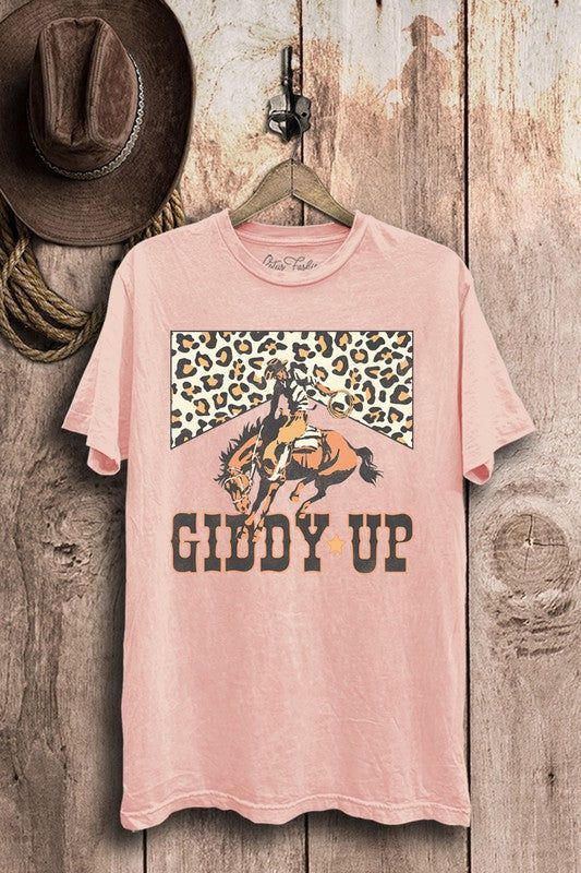 Giddy Up Graphic Top us.meeeshop - 