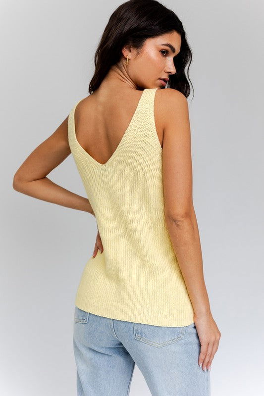 Gilli Front and Back Deep V-Neck Tank Top us.meeeshop - 