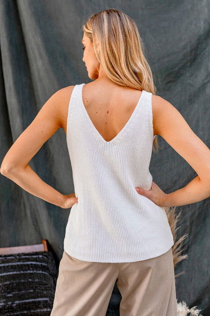 Gilli Front and Back Deep V-Neck Tank Top us.meeeshop - 