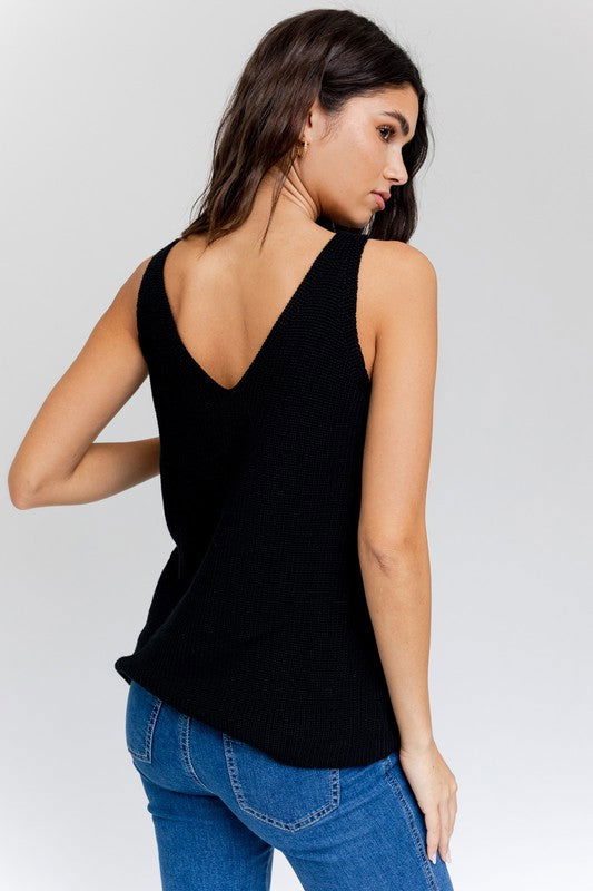 Gilli Front and Back Deep V-Neck Tank Top us.meeeshop - 