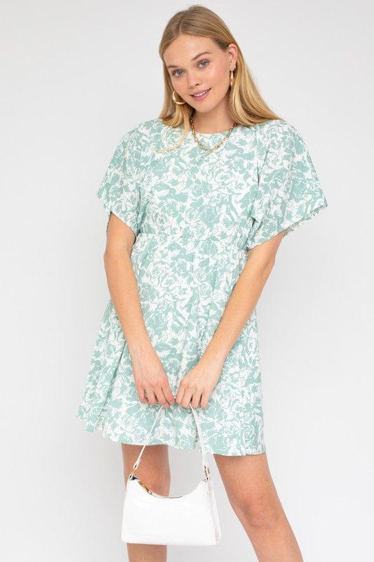 Gilli | Kimono Sleeve Floral Print Dress | us.meeeshop