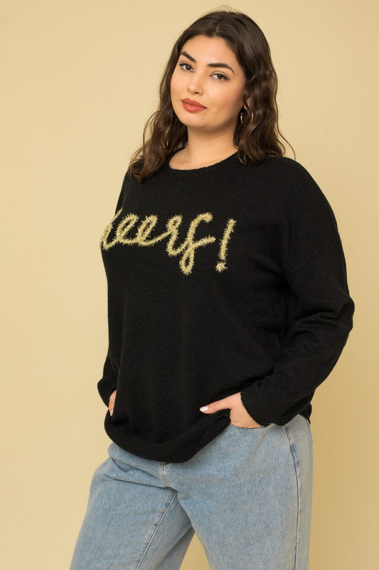 Gilli Plus Size Cheers Pullover Sweater | us.meeeshop