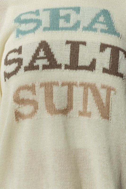 Gilli Round Neck Long Sleeve Sea Salt Sun Sweater us.meeeshop - 