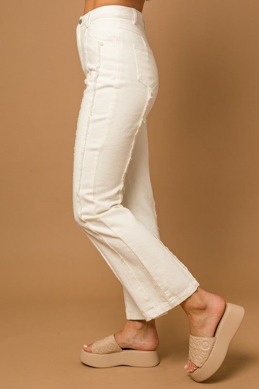 Women's Gilli Frayed Hem Flare Pants - us.meeeshop