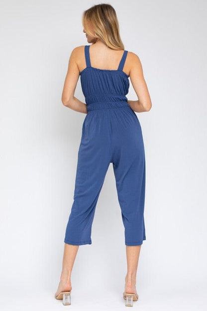 Gilli | Sleeveless Drawstring Cropped Jumpsuit - us.meeeshop