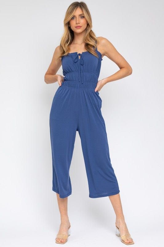 Gilli | Sleeveless Drawstring Cropped Jumpsuit - us.meeeshop