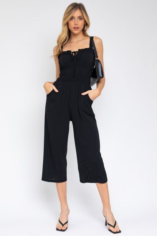 Gilli | Sleeveless Drawstring Cropped Jumpsuit - us.meeeshop