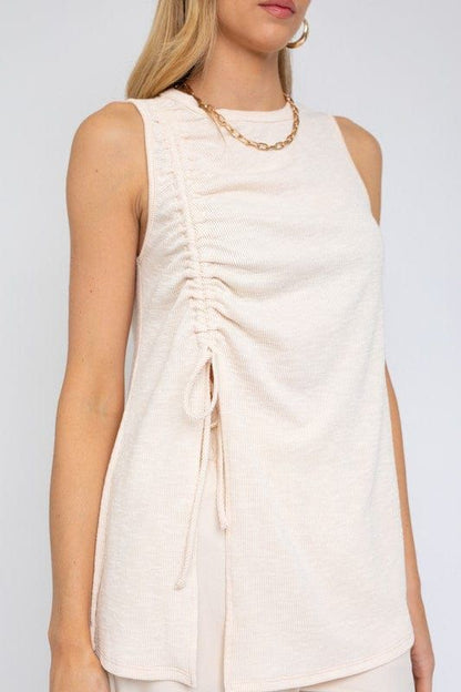 Women's Gilli | Sleeveless Ruching Top - us.meeeshop