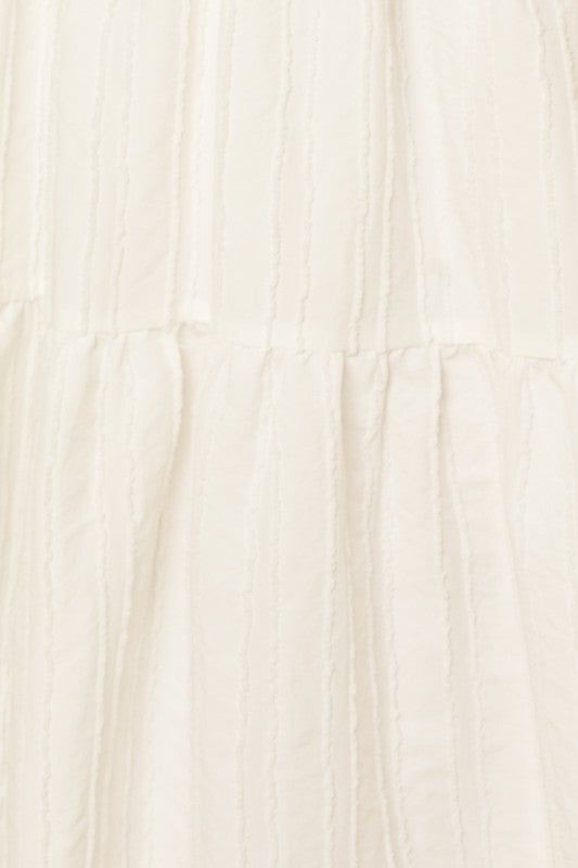 Gilli Textured Striped Smocked Back Midi Dress - us.meeeshop
