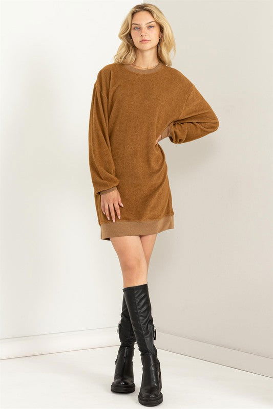 HYFVE Girlfriend Sweatshirt Mini Dress - us.meeeshop