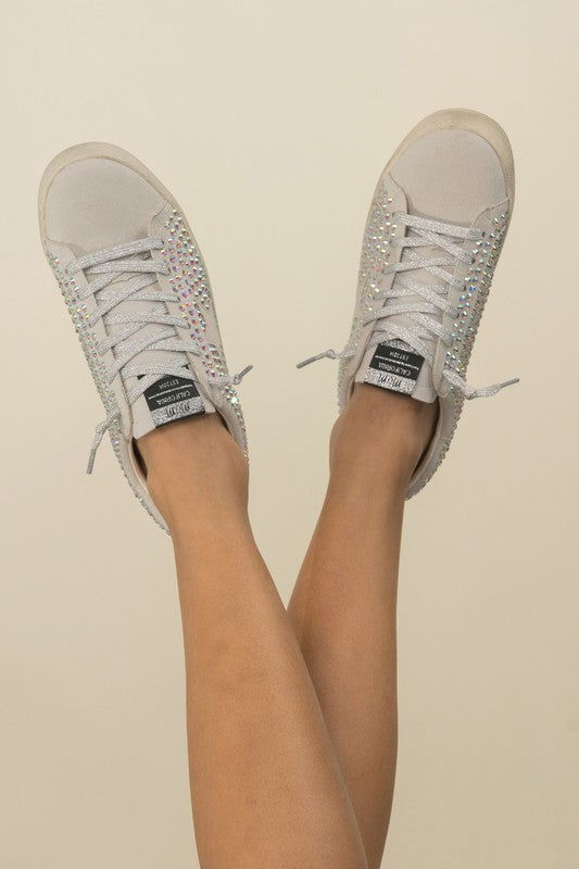 Glam Rhinestone Star Sneakers - us.meeeshop