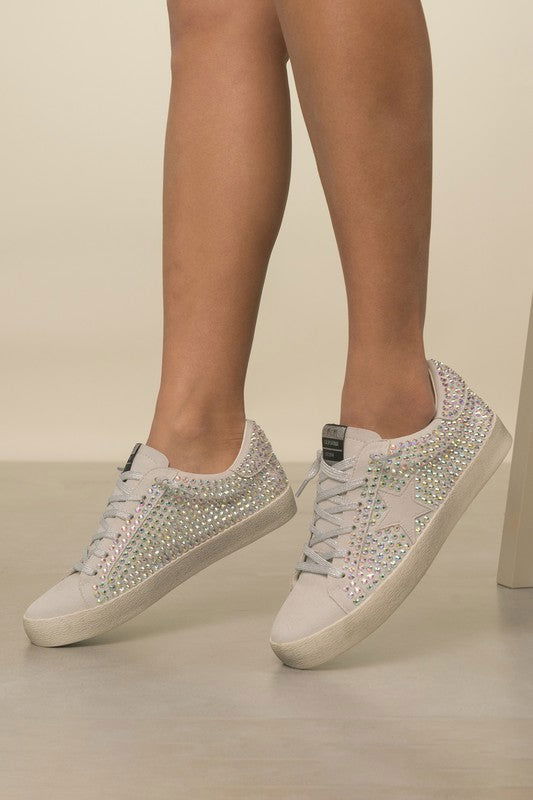 Glam Rhinestone Star Sneakers - us.meeeshop