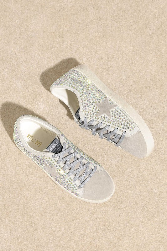 Glam Rhinestone Star Sneakers - us.meeeshop