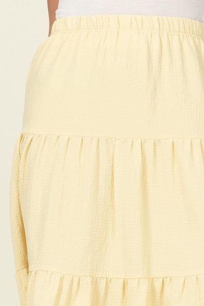 HYFVE | Call It A Day Tiered Midi Skirt us.meeeshop - 