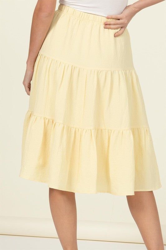 HYFVE | Call It A Day Tiered Midi Skirt us.meeeshop - 