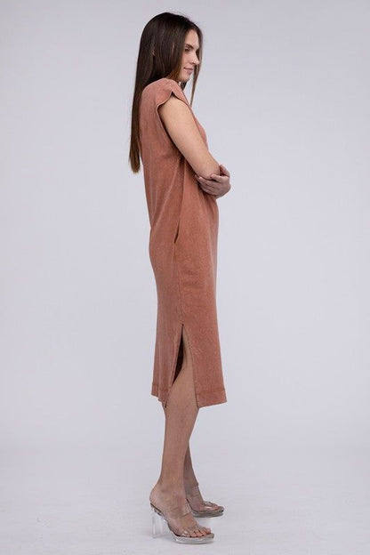 HYFVE Casual Comfy Sleeveless Midi Dress us.meeeshop - 