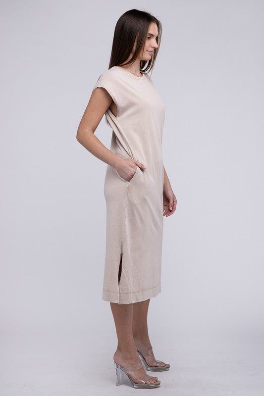 HYFVE Casual Comfy Sleeveless Midi Dress us.meeeshop - 