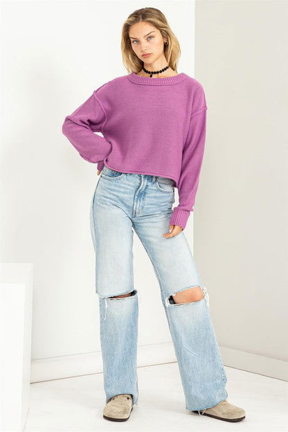 HYFVE Cuddly Classic Long Sleeve Sweater us.meeeshop - 