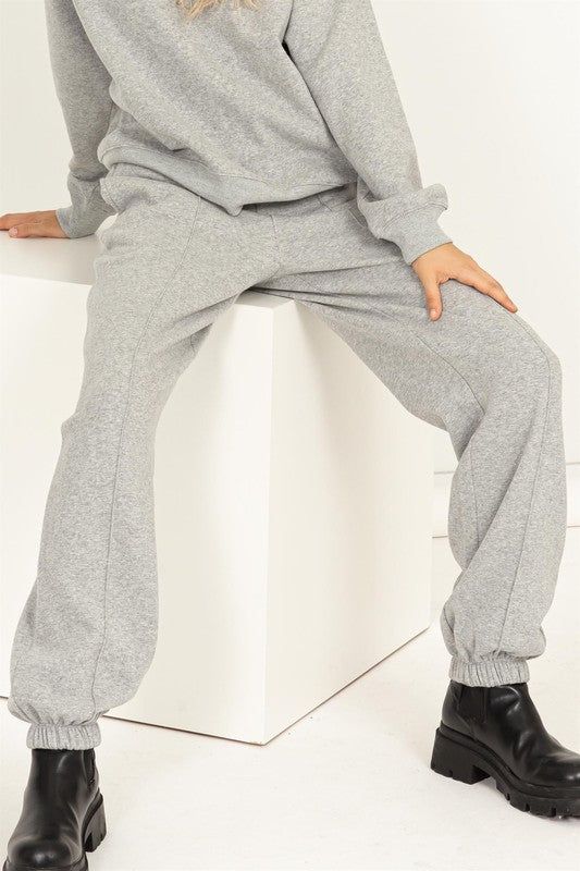 HYFVE Cute Take High-Waisted Pintuck Sweatpants us.meeeshop - Pants