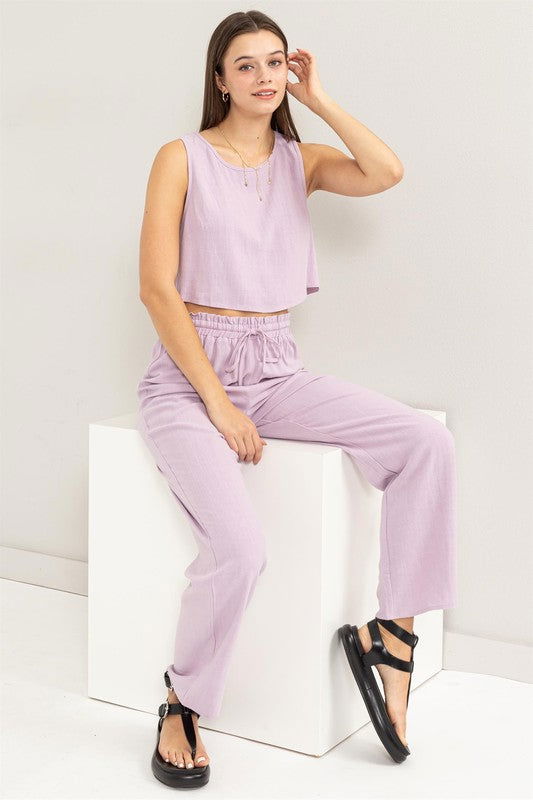 HYFVE D-Linen Blended Top and Pants Set us.meeeshop - 