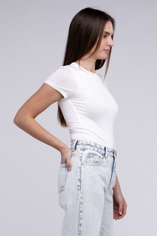 HYFVE Double Layered Cap Sleeve Bodysuit us.meeeshop - 