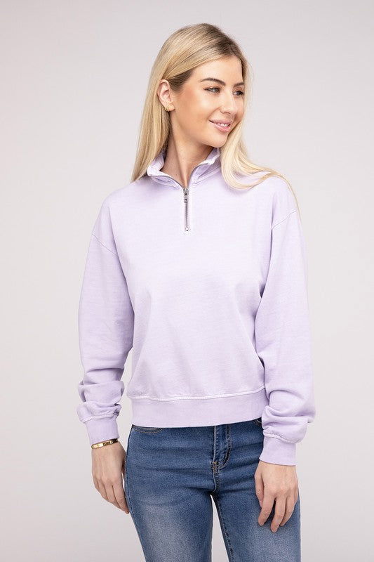 HYFVE Half Zip Long Sleeve Sweatshirt us.meeeshop - 