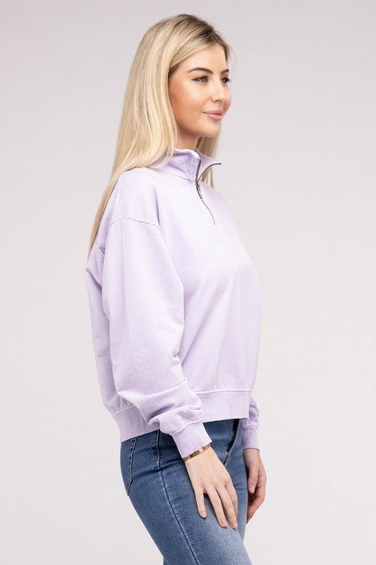 HYFVE Half Zip Long Sleeve Sweatshirt us.meeeshop - 