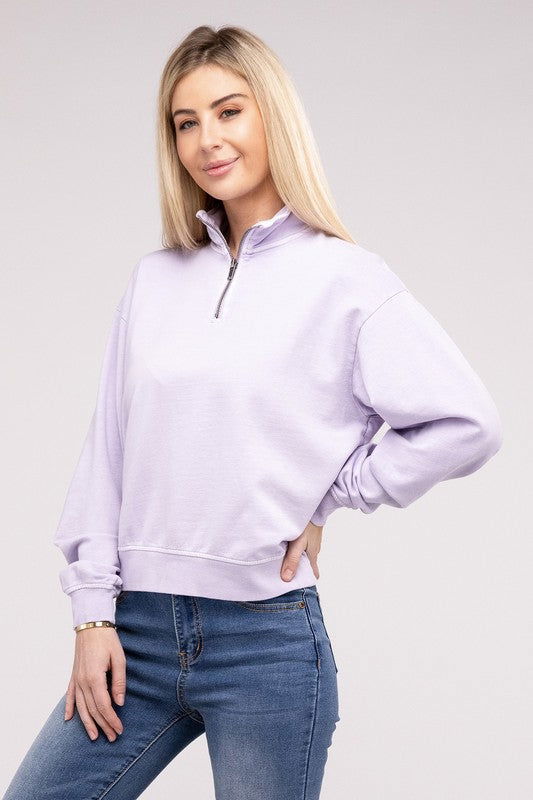 HYFVE Half Zip Long Sleeve Sweatshirt us.meeeshop - 