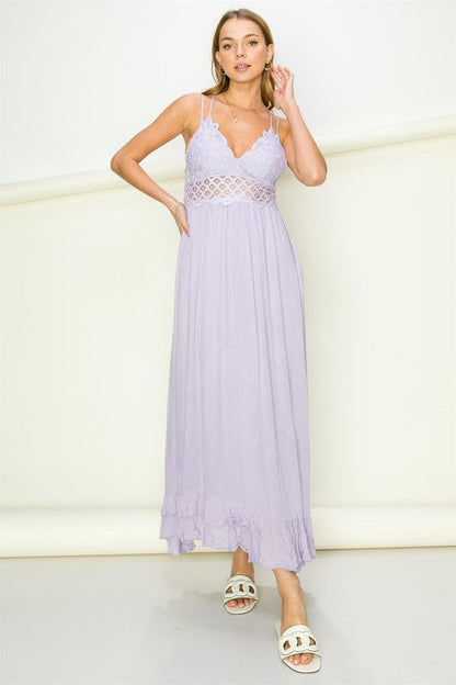 HYFVE | In Love Bustier Lace Maxi Dress | us.meeeshop