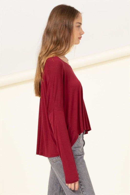 HYFVE | Love Me Right V Neck Loose Fit Top us.meeeshop - 