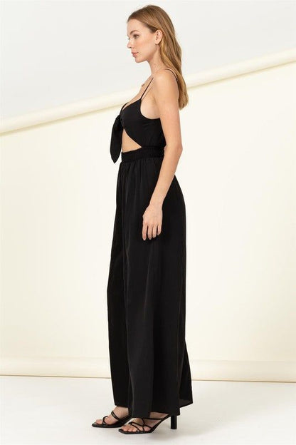 HYFVE | Remember Me Front Sash Cutout Jumpsuit us.meeeshop - 