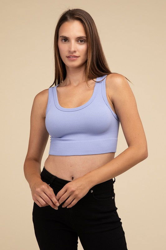 HYFVE Ribbed Seamless Crop Top us.meeeshop - Shirts & Tops