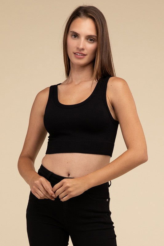 HYFVE Ribbed Seamless Crop Top us.meeeshop - 