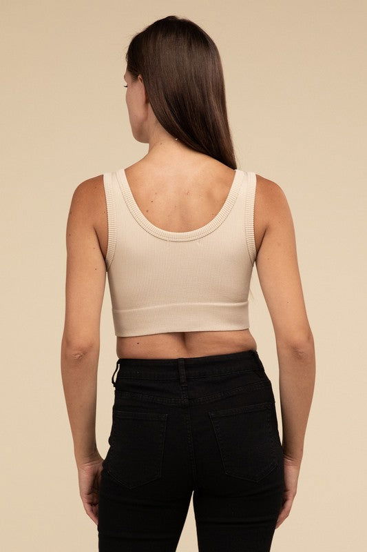 HYFVE Ribbed Seamless Crop Top us.meeeshop - 