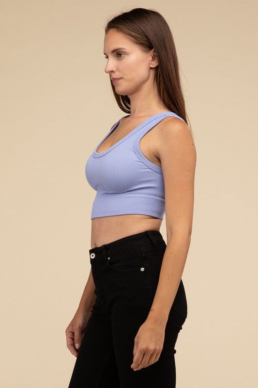 HYFVE Ribbed Seamless Crop Top us.meeeshop - 