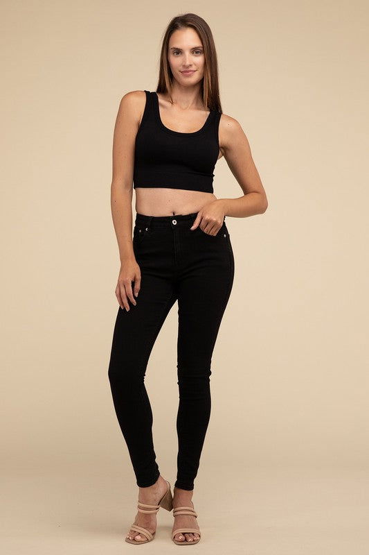 HYFVE Ribbed Seamless Crop Top us.meeeshop - 