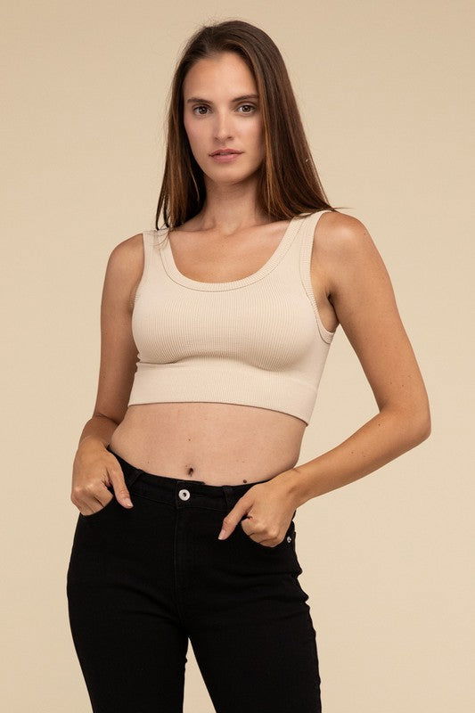 HYFVE Ribbed Seamless Crop Top us.meeeshop - 