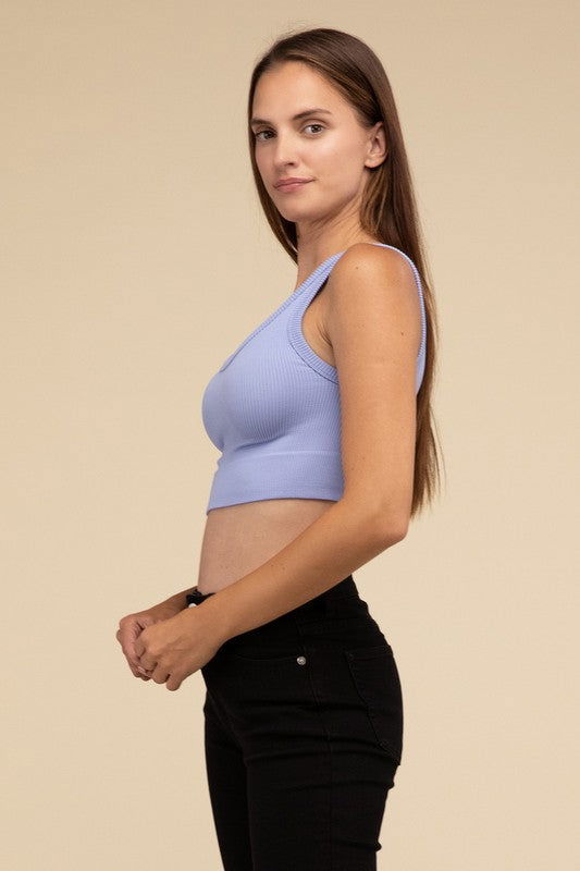 HYFVE Ribbed Seamless Crop Top us.meeeshop - 