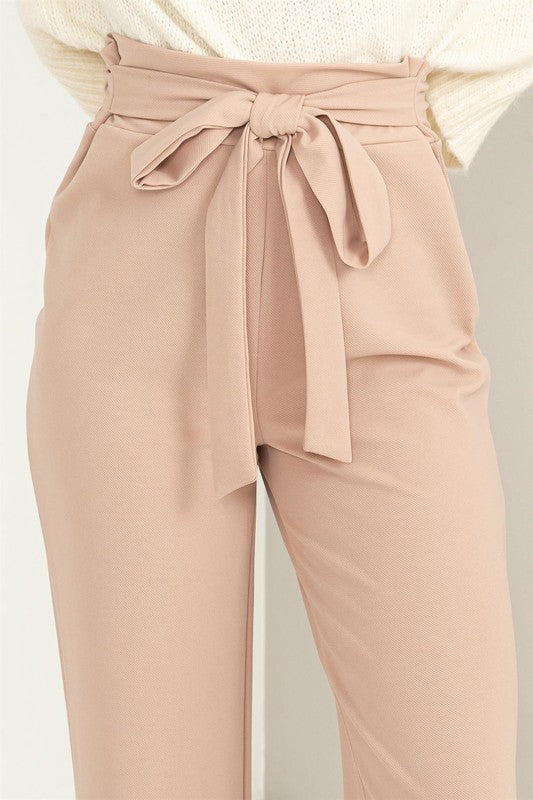 HYFVE Seeking Sultry High-Waisted Tie Front Flared Pants us.meeeshop - 