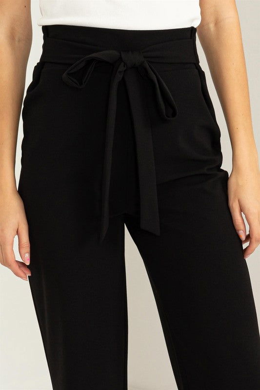 HYFVE Seeking Sultry High-Waisted Tie Front Flared Pants us.meeeshop - 