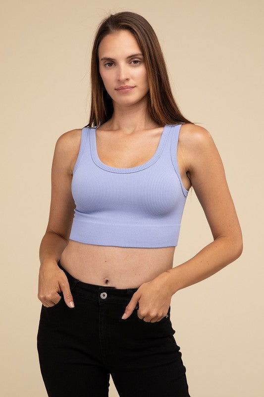 HYFVE Ribbed Seamless Crop Top - us.meeeshop